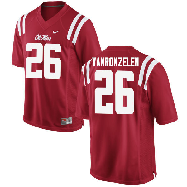 Jake VanRonzelen Ole Miss Rebels NCAA Men's Red #26 Stitched Limited College Football Jersey WRR8358TL